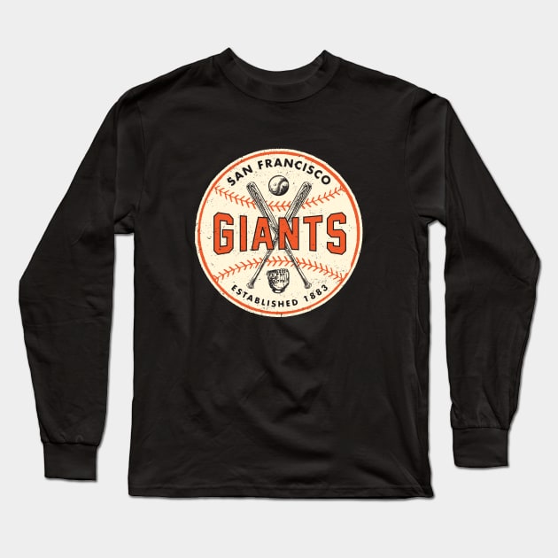 Retro San Francisco Giants 2 by Buck Tee Long Sleeve T-Shirt by Buck Tee